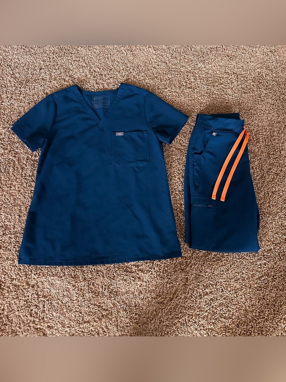 Figs Deep Reef Scrub Set Small - Picture 6 of 12